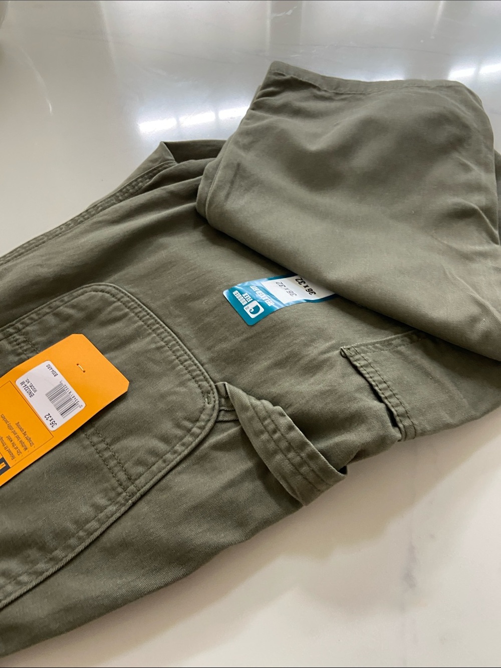 Carhartt Olive Green Relaxed Fit Work Pants - Picture 16 of 16